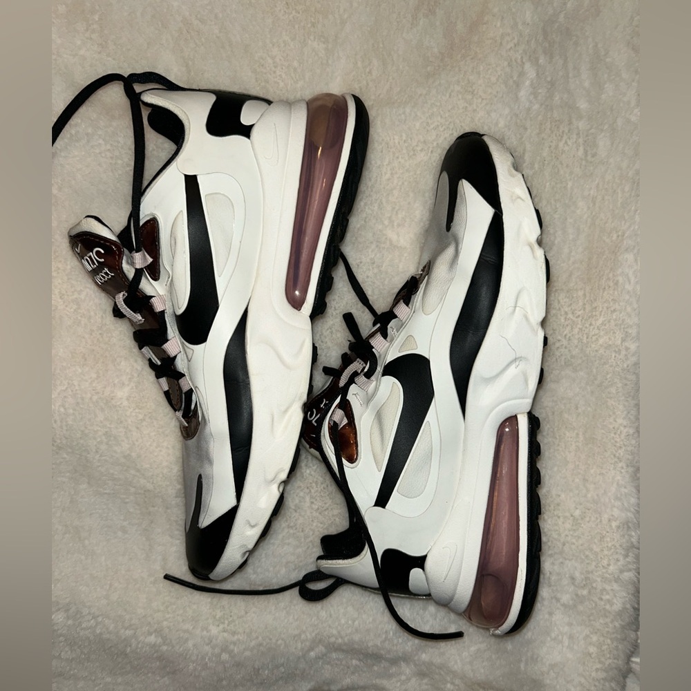 Nike Air Max 270 React Womens Shoes Sail/Multi-Color/Barely Rose